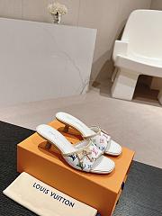 Louis Vuitton LV Monogram White Heel 5.5cm - 1