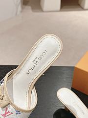 Louis Vuitton LV Monogram White Heel 5.5cm - 3