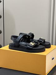 Louis Vuitton LV Sunset Comfort Flat Sandal Lamb Leather Black - 4