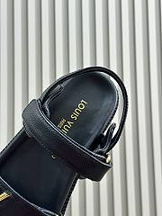 Louis Vuitton LV Sunset Comfort Flat Sandal Lamb Leather Black - 3