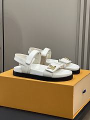 Louis Vuitton LV Sunset Comfort Flat Sandal Lamb Leather White - 2