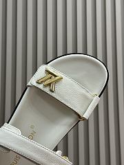 Louis Vuitton LV Sunset Comfort Flat Sandal Lamb Leather White - 3