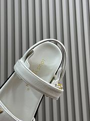 Louis Vuitton LV Sunset Comfort Flat Sandal Lamb Leather White - 4