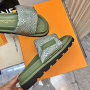 Louis Vuitton LV Pool Pillow Flat Comfort Mule Green - 5