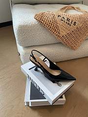 Dior Tribales Slingback Pump Black Patent Calfskin 8cm - 5