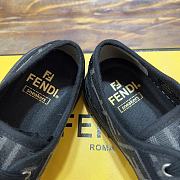 Fendi Domino Sneakers FF Motif Fabric Black - 5