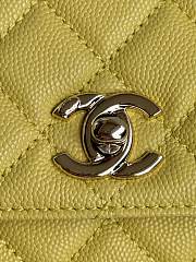 Chanel Coco Handle Bag Yellow Caviar Gold 24cm - 3