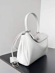 Balenciaga Rodeo Small Handbag White Smooth 27x8x21cm - 5