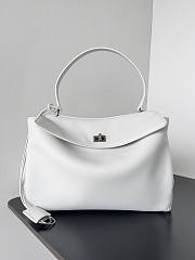 Balenciaga Rodeo Medium Handbag White Smooth 34x11x24cm - 1