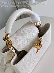 Louis Vuitton LV Capucines White BB 27x18x9cm - 6