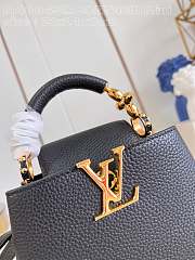 Louis Vuitton LV Mini Capucines Black 21x14x8cm - 4