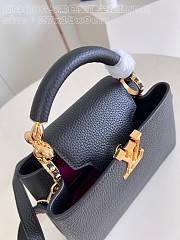 Louis Vuitton LV Capucines Black 27x18x9cm BB - 4