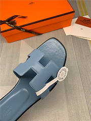 Hermes Oran Blue Slides 02 - 5