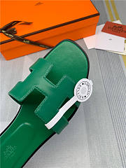 Hermes Oran Green Slides - 4