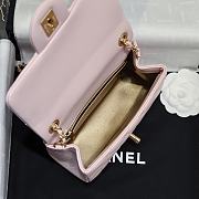 Chanel Mini Flap Bag Light Pink Bell 18x13x7cm - 4