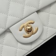 Chanel Mini Flap Bag White Bell 18x13x7cm - 3