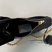 Prada Re-Edition Crochet Mini Bag Black 22x18x6cm - 6