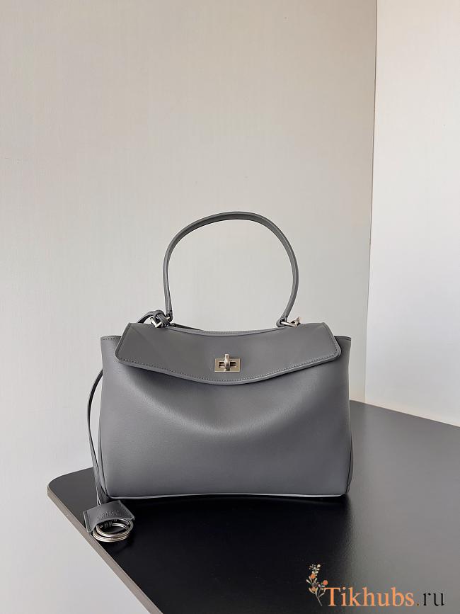 Balenciaga Rodeo Small Handbag Grey Smooth 27x8x21cm - 1
