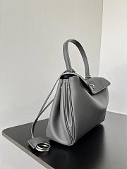 Balenciaga Rodeo Small Handbag Grey Smooth 27x8x21cm - 5