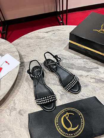 Christian Louboutin Sweet Jane Suede Sandal Black