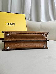 Fendi Peekaboo ISeeU Small Brown Leather Bag 27x21x11cm - 5