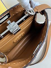 Fendi Peekaboo ISeeU Small Brown Leather Bag 27x21x11cm - 2