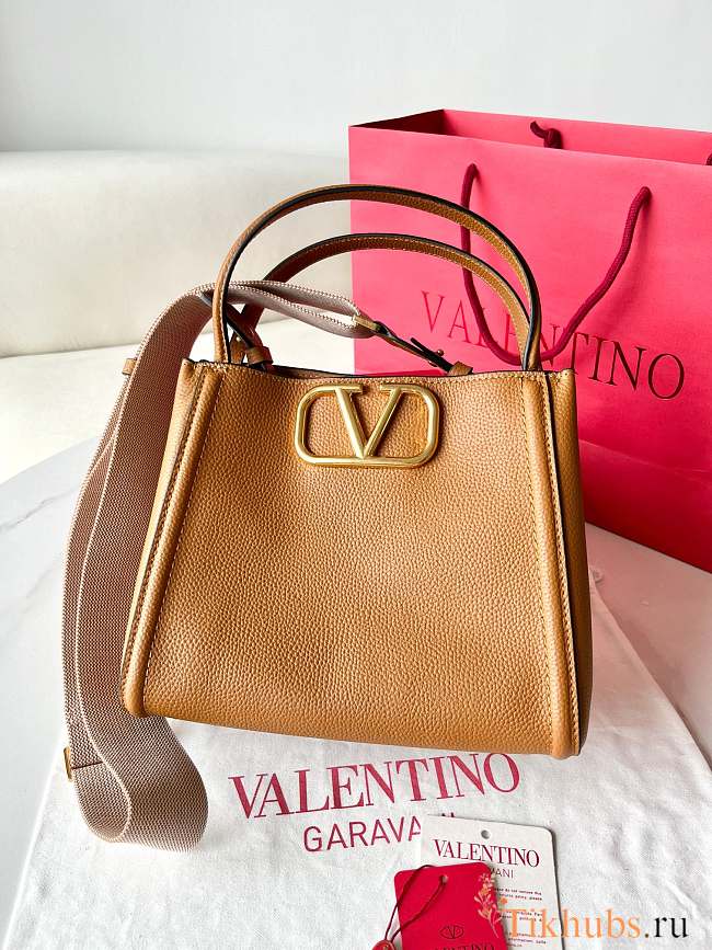 Valentino Garavani Alltime Medium Handbag Brown 26x21x17cm - 1
