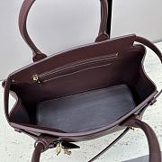 Celine Conti Bag Natural Calfskin Wine 36.5x26x15cm - 5