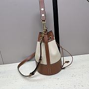 Celine Cabas Bucket Bag Beige Tan 27x18x18cm - 4