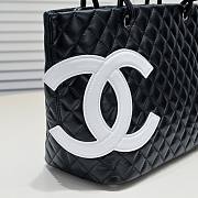Chanel Cambon Tote Bag Leather Black 41x23x14cm - 2