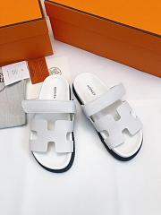 Hermes Chypre Sandal White 02 - 1