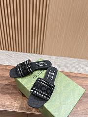 Gucci Women's Slide Sandal Black Denim - 5