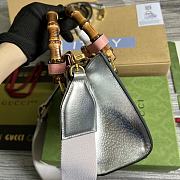 Gucci Mini Diana Tote Bag Silver 20x16x10cm - 3