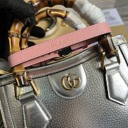 Gucci Mini Diana Tote Bag Silver 20x16x10cm - 4