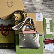 Gucci Mini Diana Tote Bag Silver 20x16x10cm - 2