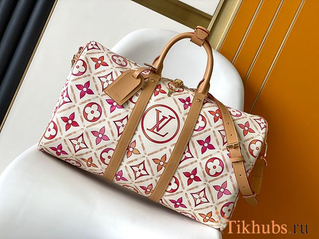 Louis Vuitton LV Keepall Bandoulière 45 Coral 45 x 27 x 20 cm - 1