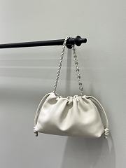 Loewe Flamenco Purse Bag Mellow White Lambskin 30x20x10.5cm - 4