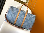 Louis Vuitton LV Keepall Bandoulière 50 Damier Blue 50 x 29 x 23 cm - 3