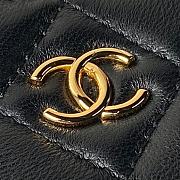 Chanel 24P Hobo Bag Black 20x13x4.5cm - 6