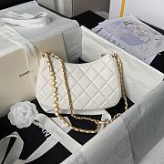 Chanel 24P Hobo Bag White 20x13x4.5cm - 4