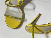 Rene Caovilla Jewel Snake With Heel Yellow 10cm - 4