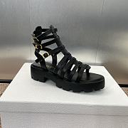 Dior Bay Platform Sandal Black Calfskin - 4