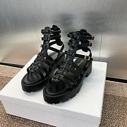 Dior Bay Platform Sandal Black Calfskin - 2