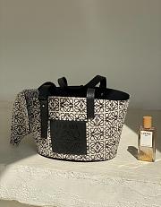Loewe Elephant Basket Bag Anagram Jacquard 42x23x20cm - 4