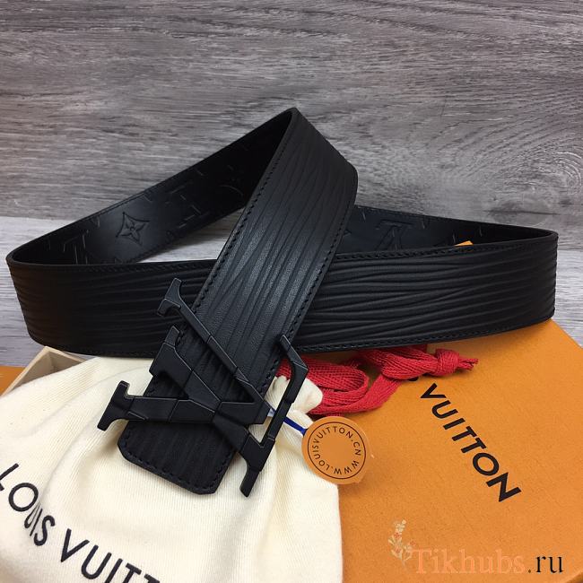 Louis Vuitton LV Black Belt 4cm - 1