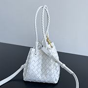 Bottega Veneta Andiamo Parachute Tote White 21x17x16.5cm - 6