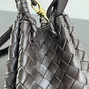 Bottega Veneta Andiamo Parachute Tote Brown 21x17x16.5cm - 2