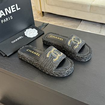 Chanel Black Slides 14