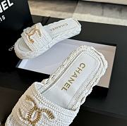 Chanel White Slides 06 - 4