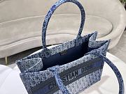 Dior Medium Book Tote Blue Denim Oblique Jacquard 36 x 27.5 x 16.5 cm - 3